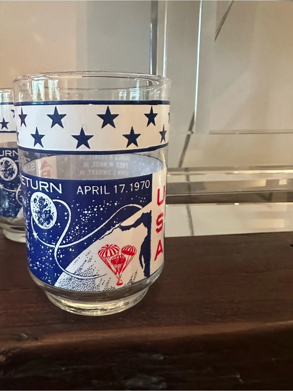 Set of 3 NASA Apollo Glasses